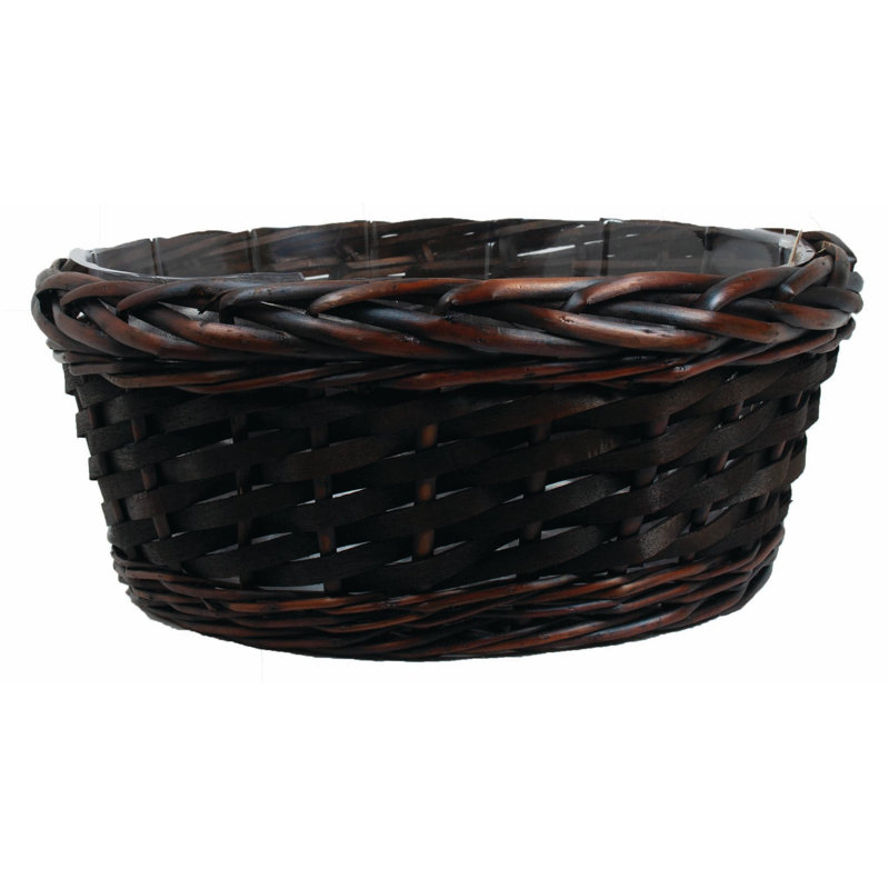 Panier en osier Bay Isle Home ™, H 5,5 po x l 14,5 po x P 14,5 po