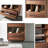 American style solid wood utility bookcase
