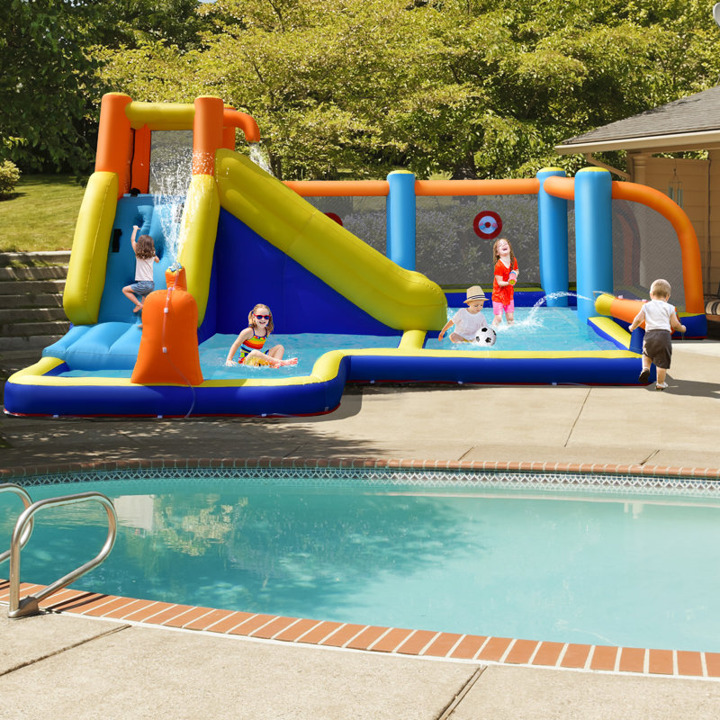 Terri Giant Inflatable Soccer Field and Slide