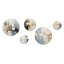 Simple Winter Landscape I - Winter Landscape Winter Landscape, ensemble d'art mural rond de 5