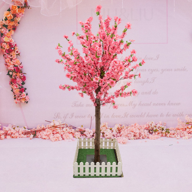 Arbre de cerisier artificiel 59,06 po, Rose