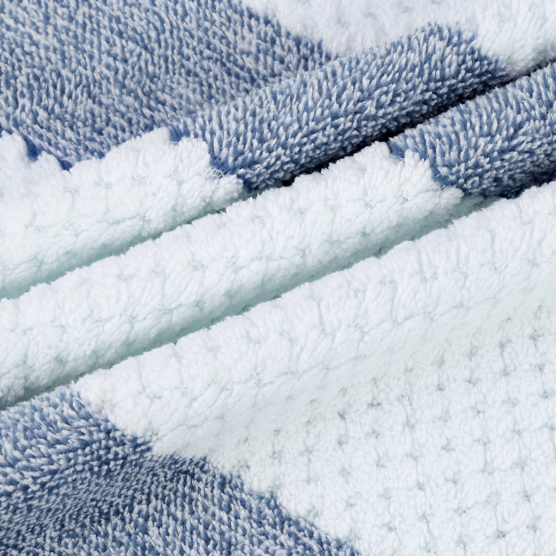 Ensemble de serviettes de bain 2 pièces Fehmarn, Bleu