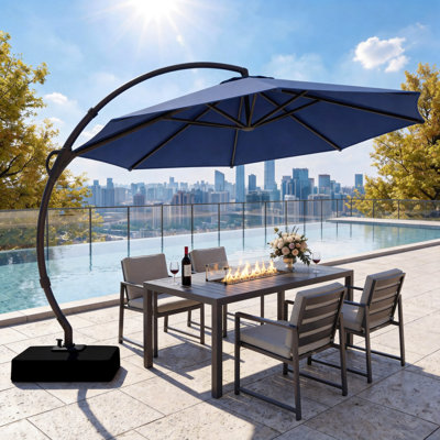 Cantilever Umbrella with Base Included