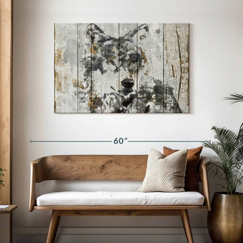 Regard de loup Brampt, H 30 po x l 45 po
