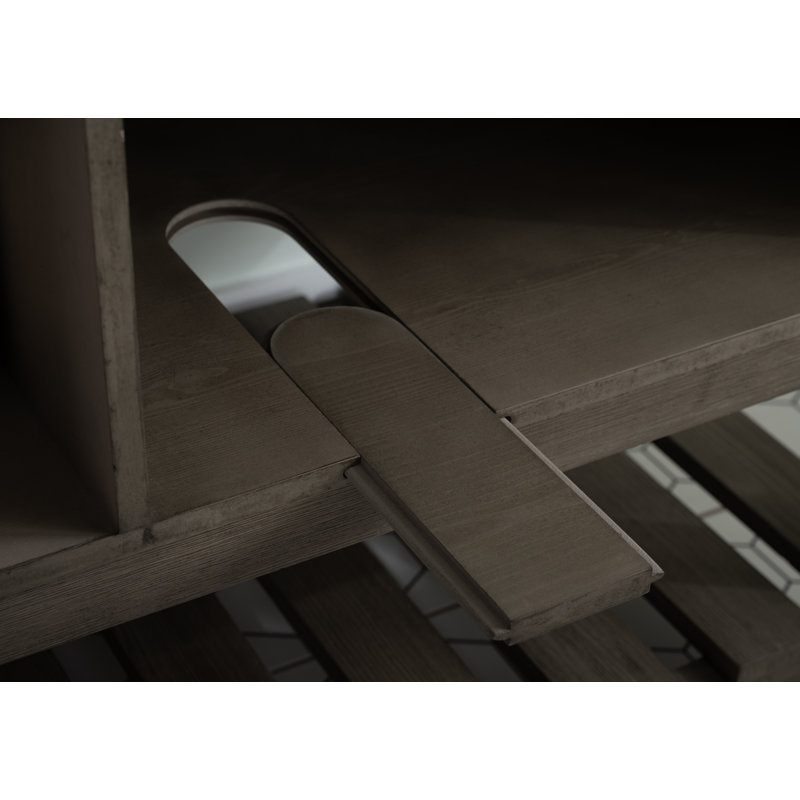 Meuble-lavabo simple 36 po Radstock, Gris antique, Blanc de Carrare