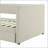 Corduroy Daybed with Two Drawers and Wood Slat The perfect combination of classic and modern, enhance the bedroom style