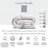 Down Comforter Duvet Cover 4-Piece Bundle: White Down Comforter, Satin Stitch Duvet Cover Set -661202037-661085673