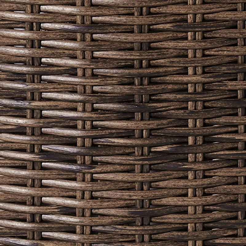 Time Round Wicker Fire Pit Table with Lid