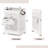 Rolling Laundry Hamper With Side Basket, Plastic Collapsible Laundry Basket With Lockable Wheels And Handles, Foldable Storage Basket Organizer, (White)