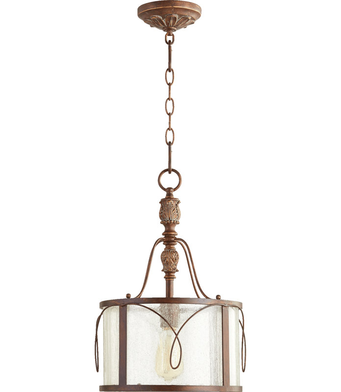 Luminaire suspendu tambour 1 lumières lanterne Kappel