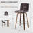 Mariea Swivel Upholstered Counter Stool-898075345-898075344