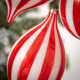 3 Piece Candy Cane Striped Finial Ornament Set