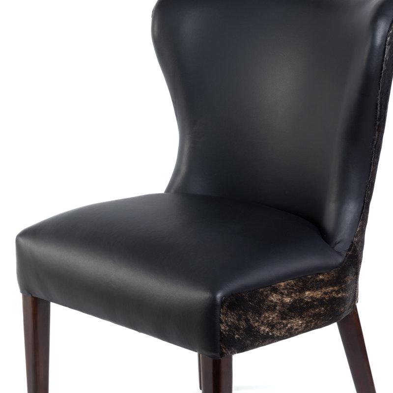 Brooke Upholstered Dining Chair, Black