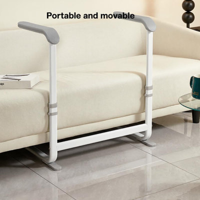 Stand Assist, Chair Lift Assist Devices for Seniors Elderly, 68-80cm Adjustable Height Couch Stand Assist with Soft Handle, 52cm Width Safety Mobility Standing Aid Rail, Sturdy&Lightweight Aluminum