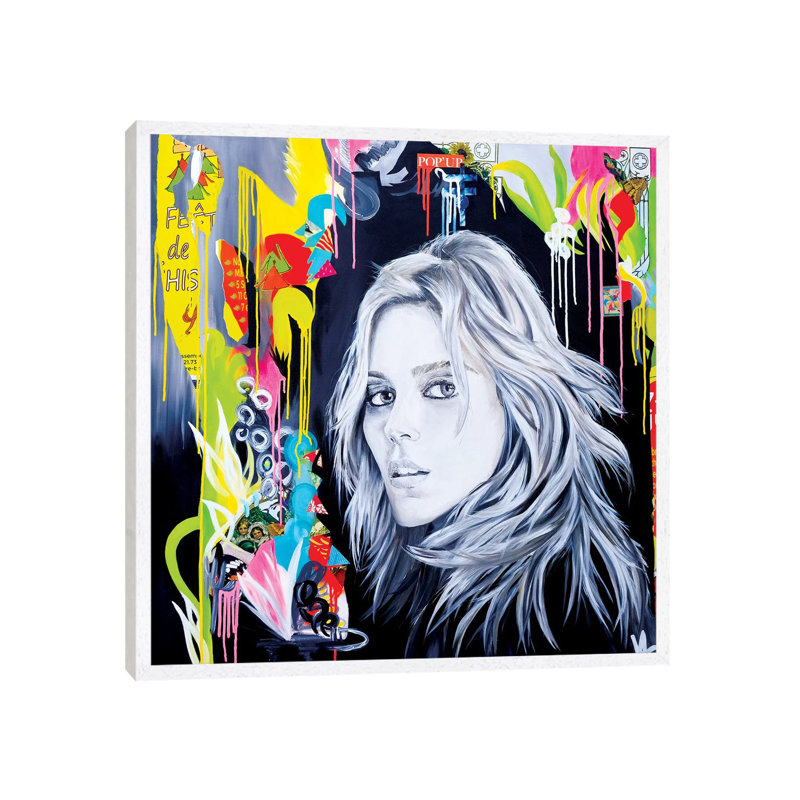 Ciao, See You Soon! by Val Escoubet - Painting on Canvas, White Framed, 66.04cm H x 66.04cm W x 3.81cm D