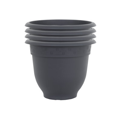 Wham Bell Pot Round Planter Slate