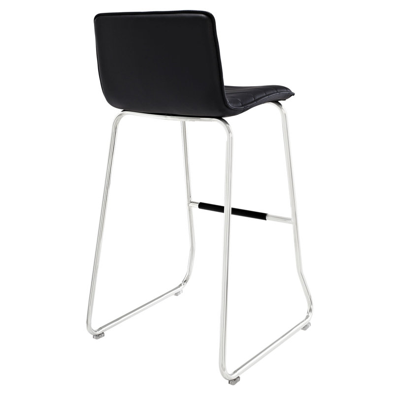 Porch & Den Hamilton Dive Bar Stool, Black