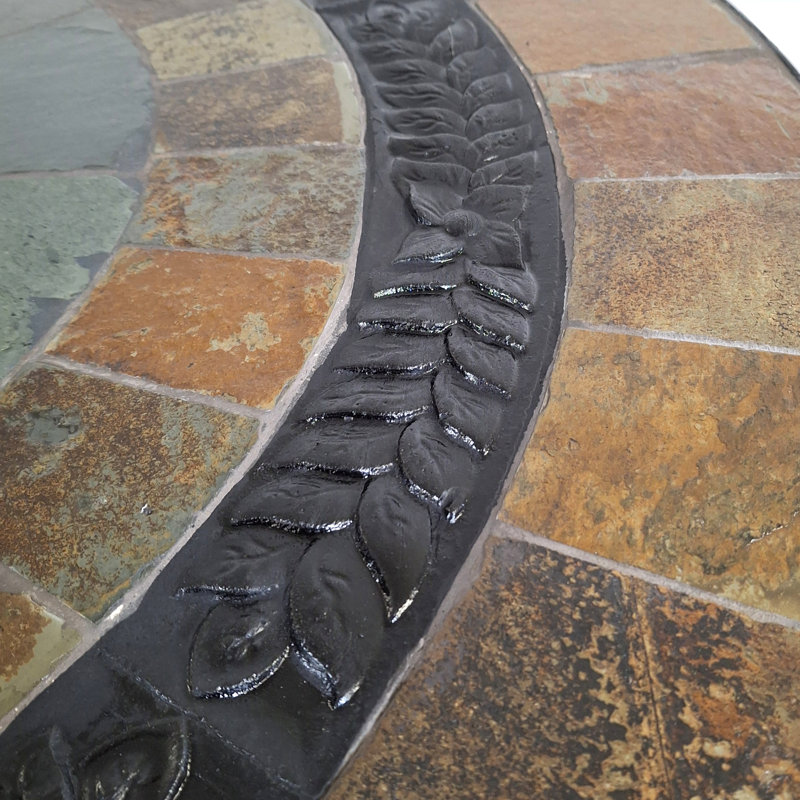 Villena Garden Stone Mosaic Patio Table