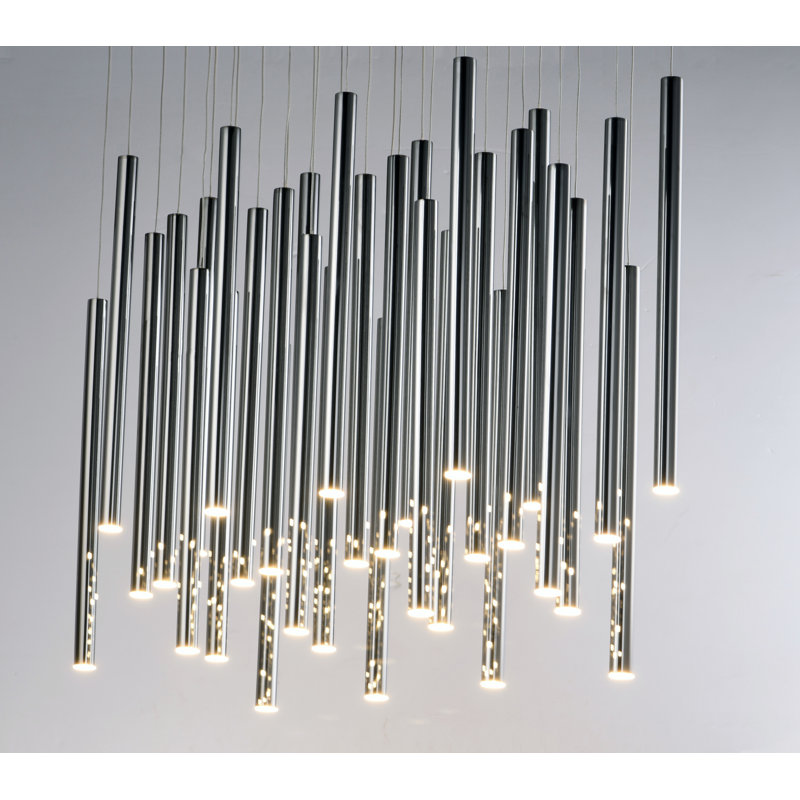 Addysun 35 - Light Black Chrome LED Cluster Pendant