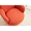 Chaise d'appoint pivotante à 360 degrés - Velours orange pour salon