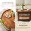 Table basse en bois de frêne brun-109580303