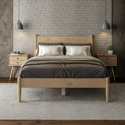 Ashlie Solid Wood Platform Bed