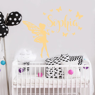 Décalcomanie murale chambre de bébé papillon