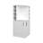 42" Tall White Corner Bar Cabinet - Modern With 8 Bottle And Double Door Storage Wine-1775954486