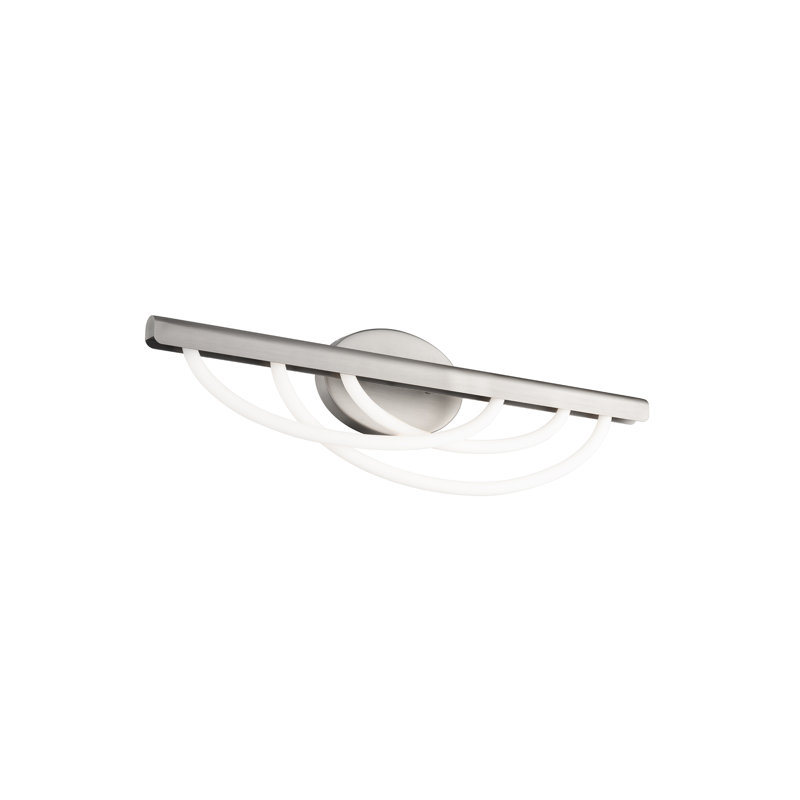 Swoop LED Bath Vanity & Wall Light, Brushed Nickel