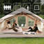 Tente de camping gonflable 6,3 M² avec auvent