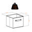 Ensemble de paniers pliables en tissu noir 4 pièces Latitude H 8,78 po x l 10,9 po x P 10,01 po Latitude-124112970-124112972