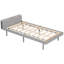 Lit simple en gris avec option - Port moderne et tendance-2014266452