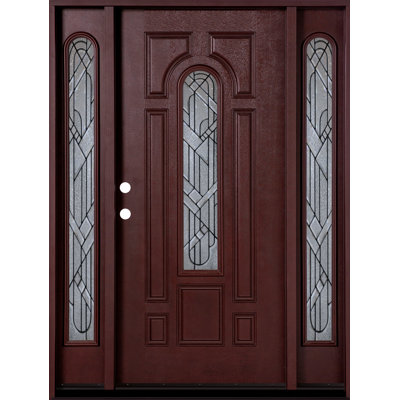 60'' x 80'' Paneled Fiberglass Front Entry Doors