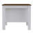 Kitchen Island, Four Legs, Three Shelves  -White / Walnut
