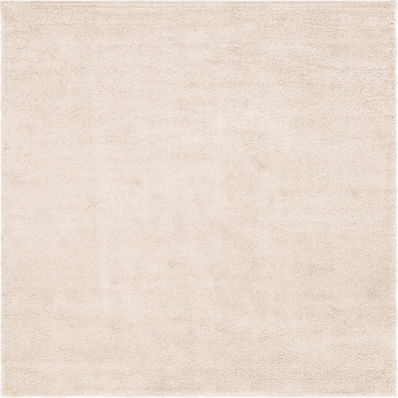 Tapis à poils longs avoine, Carré 8 pi
