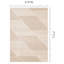 Kempst Cream Beige Soft Geometric Lines Rug-190246939