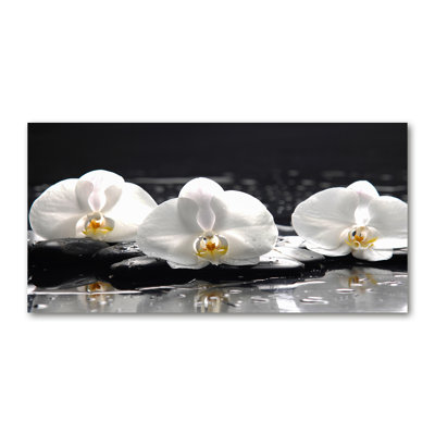 Orchid - No Frame Print on Glass