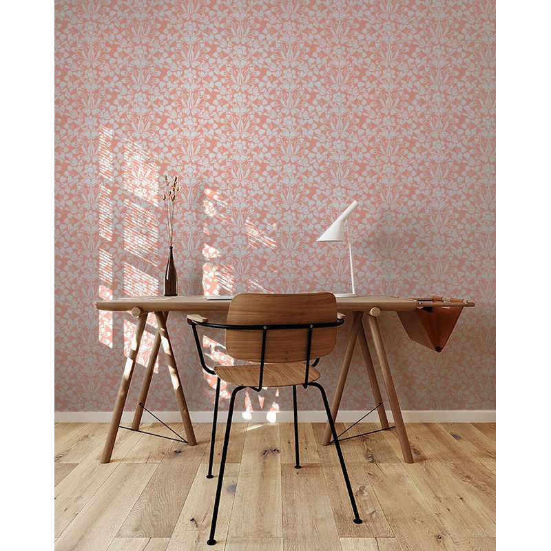 Nomad Snapdragon 10' L x 24" W Wallpaper Tile, Navy Blue, Premium Paper