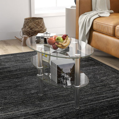 Table basse à 4 pieds avec rangement