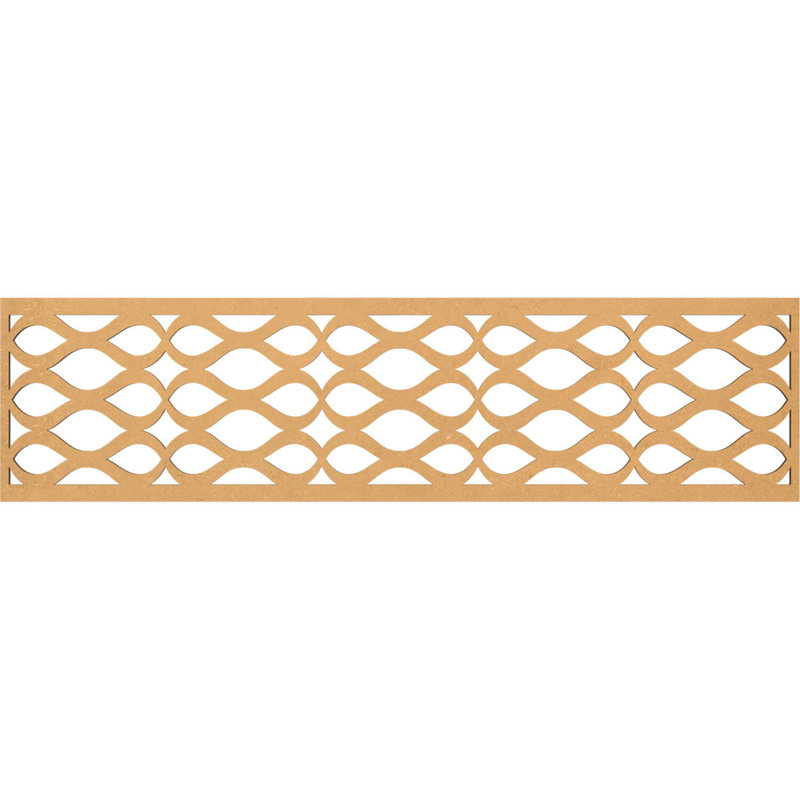 Moulure de panneau Somerset, H 12 po x l 47 po x P 0,375 po, Bois aggloméré brut