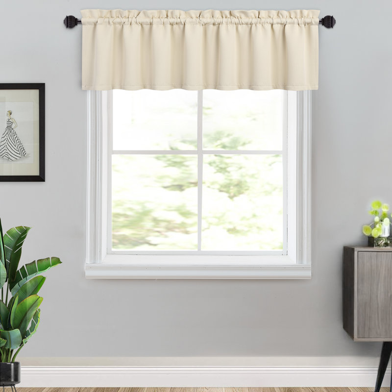 Kitchen Curtain Kitchen Pelmet, 132cm W x 38cm L, Beige