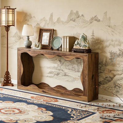Farmhouse Console Table Entryway Table Couch Table Behind Sofa