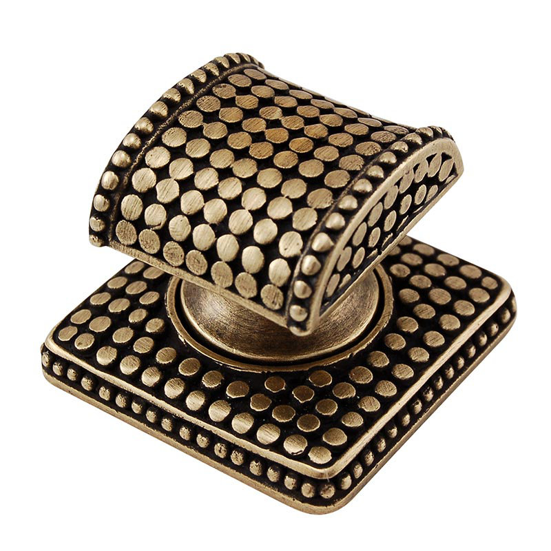 Tiziano Geometric Knob, Antique Brass