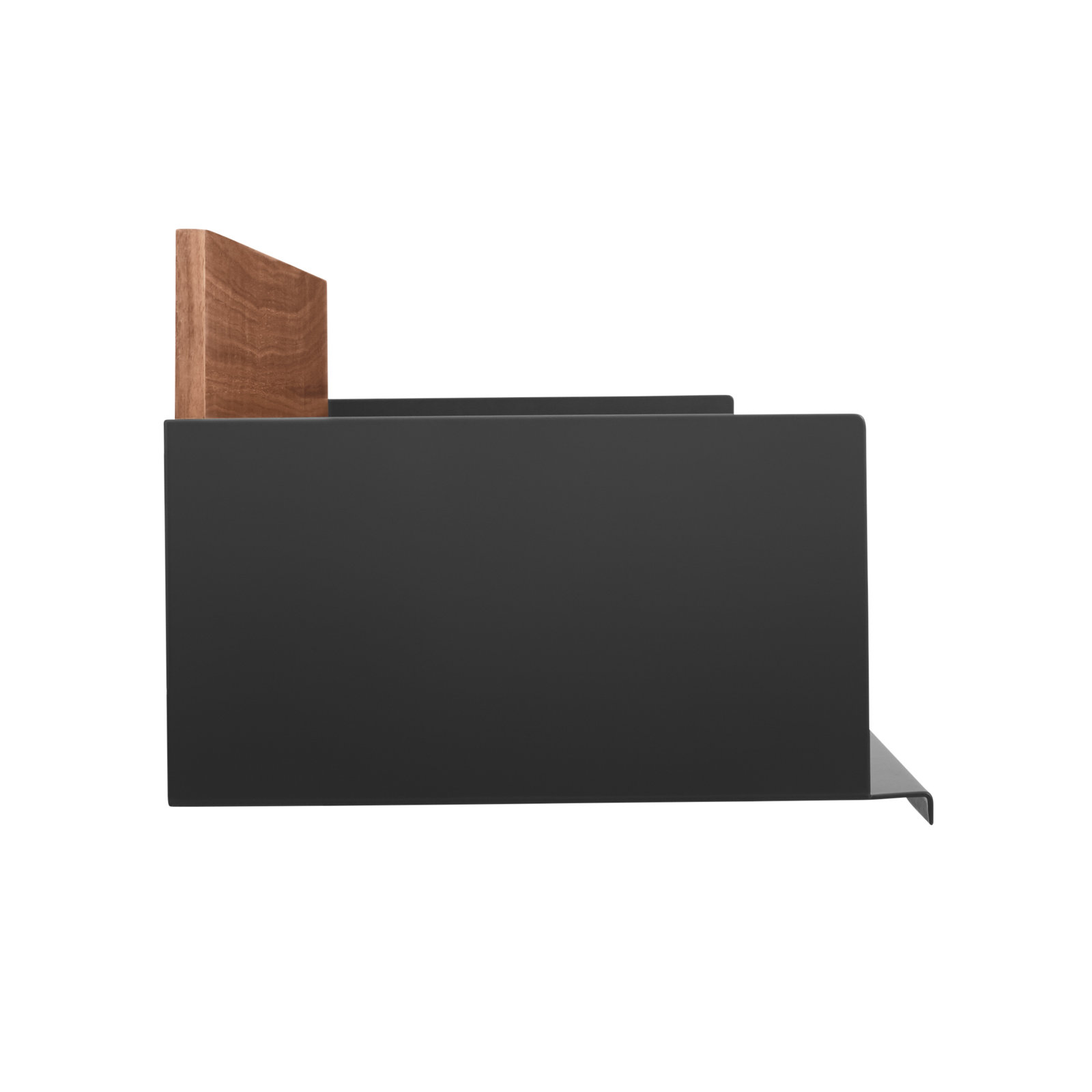 Blu Dot Wonder 38" Accent Shelf, Walnut/Oblivion
