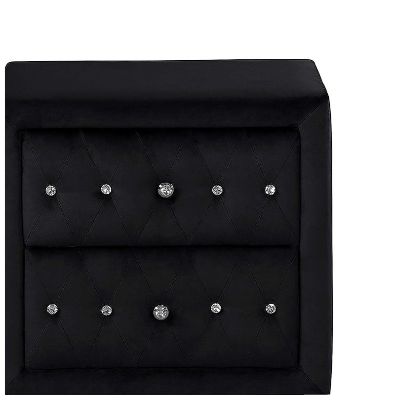 Sophia Modern style Night Stand Made With Wood In Black same asG150108575 (NJ inventory)