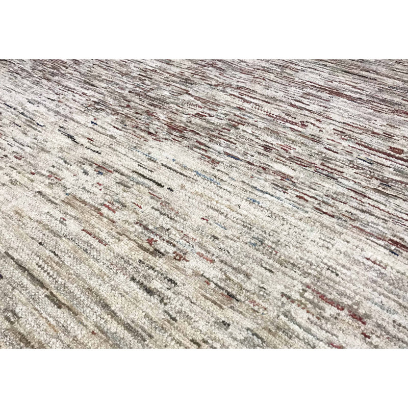 Hand-Knotted High-Quality Beige Area Rug