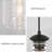 1-Light Matte Black Single Pendant(1-Set)