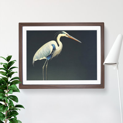 Heron Bird Vol.3 1 Piece Single Picture Frame Wall Art