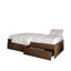 Lit matelot simple en bois avec rangement en noyer-793774340