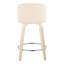 Tabouret de comptoir pivotant 24,25 po Lakyia